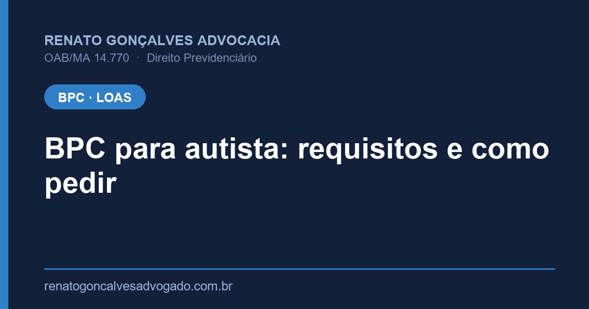 Capa: BPC para autista: requisitos e como pedir